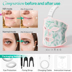 Red Light Therapy Mask & Neck, Near-Infrared 850 Red Light + 7 Colors Led Face Mask Light Therapy, Portable and Rechargeable [LMask Pro]