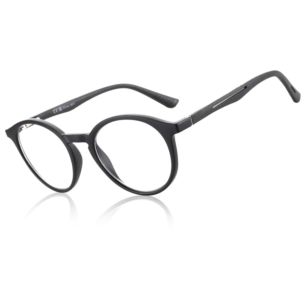 BLUEMOKY Reading Glasses for Men and Women: Blue Light Round Classic Eyeglasses - Computer Readers Glasses 1.50