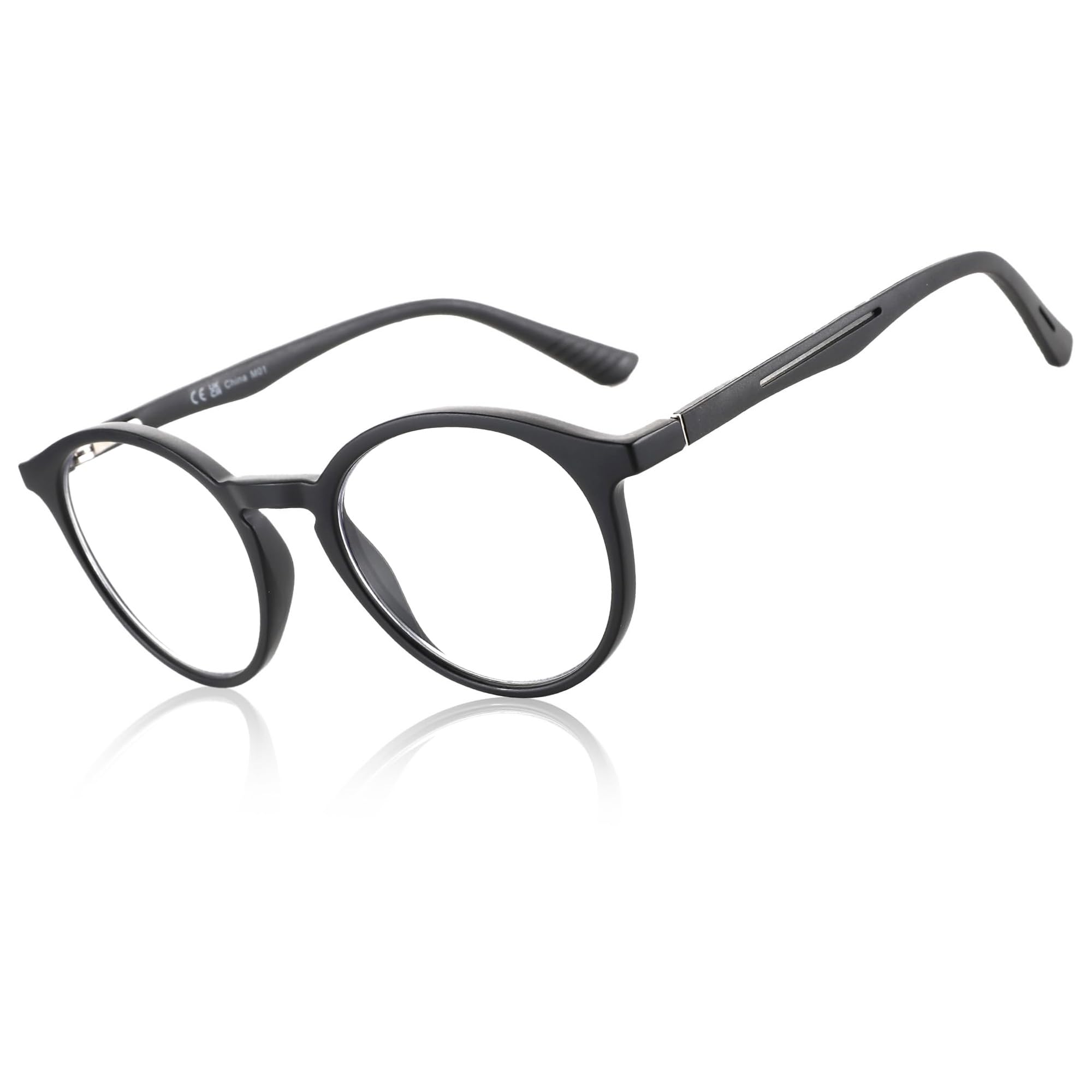 BLUEMOKY Reading Glasses for Men and Women: Blue Light Round Classic Eyeglasses - Computer Readers Glasses 1.50