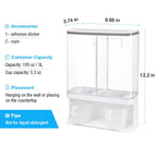 Conwomin Laundry Dispenser, Wall Mounted Laundry Dispenser with 2 Cups, Laundry Container (105 oz)