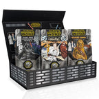 Bones Coffee Company Star Wars Collector's Box Sample Pack Gift Set Flavored Coffee Beans, Whole Bean Coffee Medium Roast Low Acid (12 oz Pack of 3)
