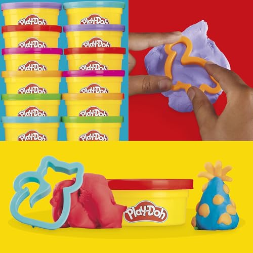 Play-Doh Party Favor Pack, Bulk 24 Pack of Modeling Compound with Cutters, Classroom Supplies for Arts & Crafts, Back to School Gifts & Prize Toys for Kids, Ages 3+ (Amazon Exclusive)
