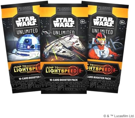 Asmodee Star Wars: Unlimited TCG Jump to Lightspeed Booster Display (Set of 24 Booster Packs) - Trading Card Game for Kids & Adults, Ages 12+, 2+ Players, 20 Min Playtime