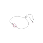 Swarovski Hyperbola Bracelet, Heart And Infinity, Pink, Rhodium Finished