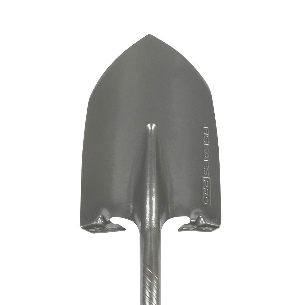Fiskars 44" Pro Garden Shovel, Heavy Duty Gauge Steel Spade with Sharpened Edge for Digging and Turning Soil, Gardening Tool with Ergonomic Aluminum D-Handle