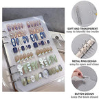 Press On Nail Organizer 10 PCS Clear Empty Press On Nail Storage Press On Nail Packaging for Fake Nail Storage Nail Display Nail Salon Press On Nail Supplies Organizer with Nail Tape