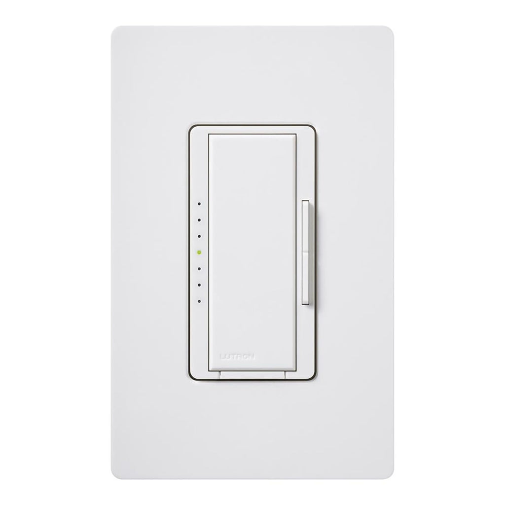 Lutron Maestro LED+ Dimmer Switch for Dimmable LED, Halogen and Incandescent Bulbs, 150W/Single-Pole or Multi-Location, MACL-153M-WH, White