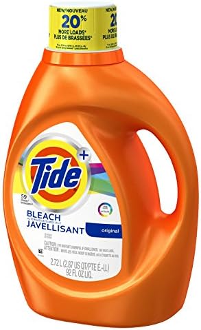 Tide Plus Bleach Alternative Safe on Colors Liquid Laundry Detergent, Original Scent, 2.72 L (59 Loads)