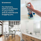 Wondercide - Ant & Roach Aerosol Spray for Kitchen, Home, and Indoor Areas - Ant, Roach, Spider, Flea, Stink Bug Killer with Natural Essential Oils - Pet Safe - 10 oz 2-Pack