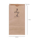 Kraft Paper Bags FSC - MADE IN USA (500ct, 2 lb)