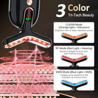 Facial Massager Red-Light-Therapy-for-Face, Neck Skin - Face S culpting Wand Tool, L E D Facial Beauty Device Portable at-Home Face Tool for Skin Care