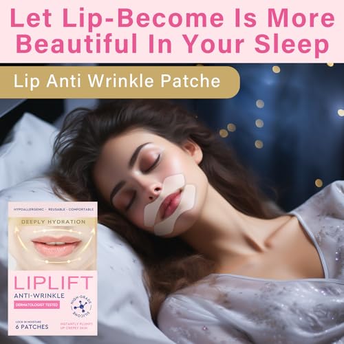 Anti Wrinkle Patches for Lip, Overnight Smoothing Wrinkles - Anti-Wrinkle Silicone Facial Patches for Lip, Fine Lines Wrinkle Patches for Smile Line & Lip Area