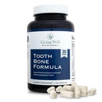 Living Well with Dr. Michelle Tooth & Bone Formula - Supplement with Calcium for Bone Strength & Tooth Enamel Support, D3 + K2, 120 Capsules, Non-GMO, Gluten-Free