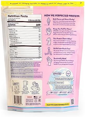 Unico Apollo Birthday Cake Batter Protein Powder w/Rainbow Sprinkles | Smooth Texture & Non-Chalky | Made w/ 100% Grass-Fed Whey Plus Casein and Egg White | Low Carb, Low Sugar, Low Calorie
