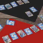 Playmat for TCG Card Playing Game, 2PCS Stitched Play Mat with Tube for Cards Gameplay, MTG, Yugioh, Magic The Gathering（ (24 x 14 in, 2 Pack)）