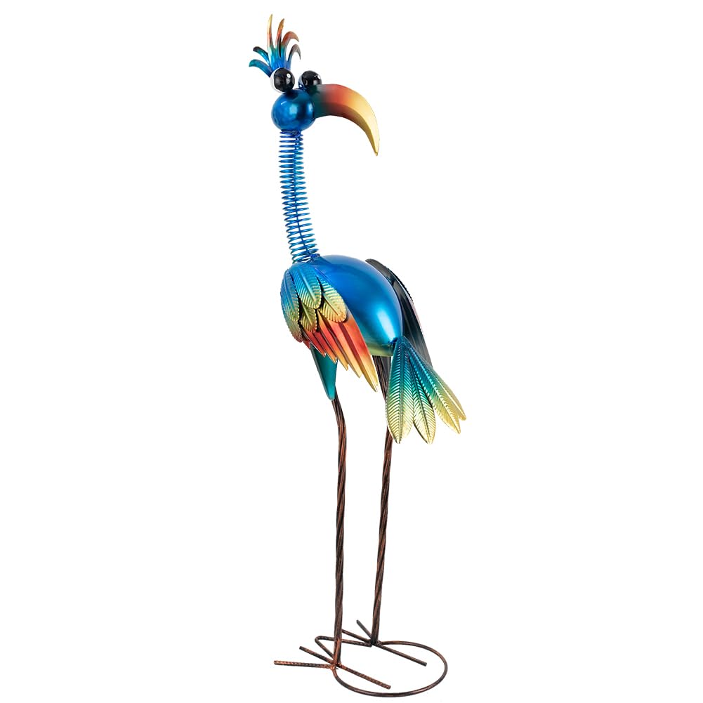 DREAMSOUL Metal Bird Garden Statues 30" Funny Patio Lawn Decor