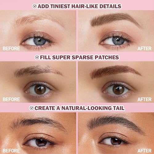 Upgraded Liquid Microblading Eyebrow Pen,Teardrop Angled Micro Eyebrow Brush To Microblading Eyebrow,Hair-Like Strokes,Natural Easy To Color Long Lasting Quick Drying (#02Taupe)