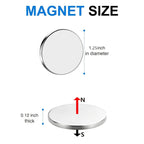 TRYMAG 20 Pieces 30x3mm Neodymium Magnets Heavy Duty, Super Strong Rare Earth with Adhesive Backing, Powerful Permanent Neodymium Disc Magnets for Fridge, DIY, Crafts, Scientific