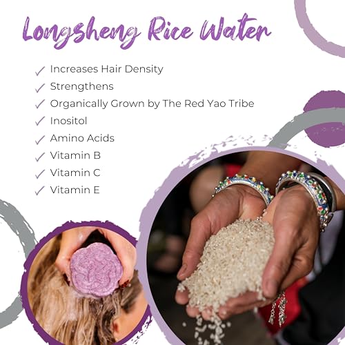 Viori Purple Conditioner Bar - Handcrafted with Longsheng Rice Water & Natural Ingredients - Blonde Hair Toner to Neutralize Brassy Tones