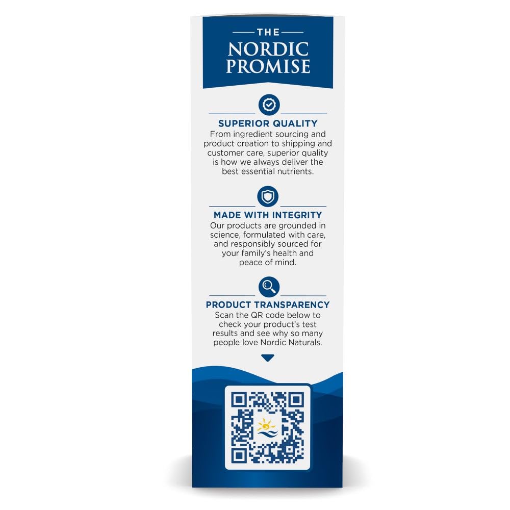 Nordic Naturals Plant-Based Vitamin D3 Liquid - 1 oz - 1000 IU Vitamin D3 - Healthy Bones, Mood & Immune System Function - Non-GMO, Vegan - 60 Servings