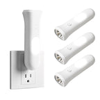 ROSSEX 4 in 1 Emergency Lights for Home Power Failure, 3 Pcs Rechargeable LED Flashlight Plug in Wall, Automatic Turn-On Power Outage Night Light Flashlight for Hurricane Preparedness Items