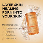 PDRN Rejuvenating Toner - Deep Hydration & Skin Barrier Support with PDRN, Panthenol, Hyaluronic Acid - Soft & Glowing Skin - 10.14 fl.oz/300ml