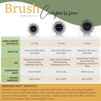 Belula Boar Bristle Round Brush for Blow Drying Set. Round Hair Brush With Large 2.7” Wooden Barrel. Hairbrush Ideal to Add Volume and Body. Free 3 x Hair Clips & Travel Bag.