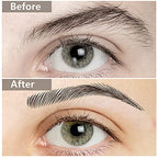 Maitys 12 Sheets 108 Pairs 4D Hair Like Waterproof Eyebrow Tattoos Stickers Temporary Transfer Brows Decal Peel off Fake Eyebrow Sticker Instant Authentic Brow Decal for Women(Vivid Style)