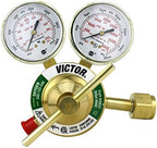VICTOR Heavy Duty Oxygen Regulator Model: 350-125-540 - Delivery Rate: 5-125 psi - CGA-540 - Full Brass - Genuine Victor