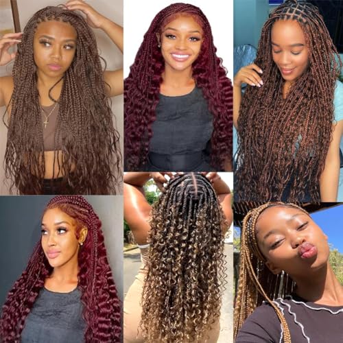 Human Braiding Hair Deep Wave Bulk Human Hair for Braiding 100g Bundle No Weft Curly Braiding Hair Extensions Brown Color for Boho Braids Water Curly Human Hair Braiding Hair (4#, 16 Inch-100G)
