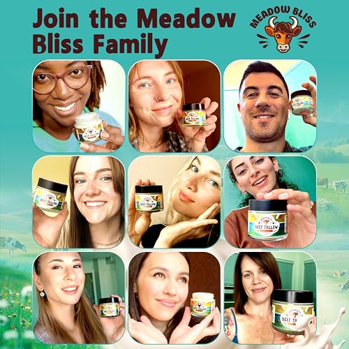 Beef Tallow for Skin - Moisturizer Cream - 100% Grass Fed - Whipped Beef Tallow - Organic Jojoba Oil - Organic Shea Butter - Supports Eczema, Rosacea+ - Made in USA - Citrus Breeze - 2 oz