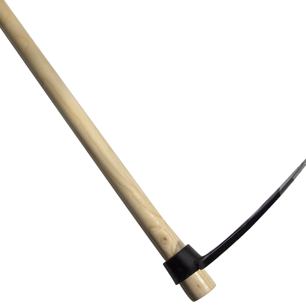 Paiaojia 55-Inch Pure Solid Wood Replacement Handle for Garden Hoe Digging Spading, Surface Coated with Protective Paint, Clear Finish, Convenient and Durable (Spade & Fork Head Not Included)
