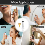 Segbeauty 10 Pack Perfume Travel Refill Tools, 5pcs Large Funnel for Refill Perfume, 5pcs 5ml Plastic Perfume Dispenser Refill Tool Transfer Tools Set for Refillable Perfume Atomizer Spray Bottle