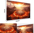 Premium Board Game 24x14in MTG Playmat Compatible for OCG CCG RPG TCG Playmat (Abyss Summon)