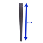Replacement Vertical Pool Leg/Pole/Bar for Coleman/Bestway Power Steel 22 Ft X 52in and 24ft x 52in Swimming Pool Oval Shaped Pole