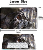 Board Game MTG Playmat Games Size 60X35 cm CCG Compatible for MTG CCG RPG Trading Card Game (KROXA, Titan of Death's Hunger)