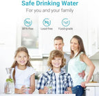 Replacement for All Waterdrop Pitcher and Dispenser Filtration Systems, Fits Waterdrop WD-PF-01A Plus, Reduces PFAS, PFOA/PFOS, Chlorine, Last Up to 200 Gallons (Pack of 3), AQUA CREST