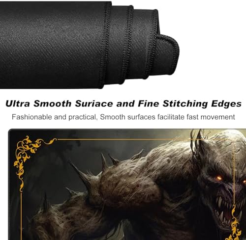 DEGDFSGR for MTG Playmat with Zones 27.5" x 15.74" for TCG Playmat Non-Slip Rubber Base Commander Playmats for Card Playmats Iorcana Trading Card Game, Sunshine Fairy Tale Forest