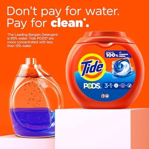 Tide PODS Laundry Detergent Pacs, Original Scent, 102 Count, Powerful 3-in-1 Clean in one Step, HE Compatible