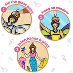 Imagimake Window Art Princess | Suncatcher Kit | Arts and Crafts for Kids Ages 8-12 | Girls Toys Age 6-8 | Unicorn Gifts for Girls Age 6-8 | 5 Year Old Girl Gift | 8 Year Old Girl Birthday Gift