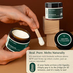MOO FARM Beef Tallow for Skin - Natural Hydrating Balm -Low Heat Grass-Fed Organic Beef Tallow for Skin, Unscented- Safe for Sensitive, Allergic Body- Rich Vitamins A,D,E,K & B1 - Made in USA(2oz)