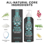 BASE LABORATORIES Hypochlorous Acid Spray 8oz | Piercing Aftercare Healing Solution for Piercings, Bumps, Keloids & Wounds - Nose, Ears, Belly