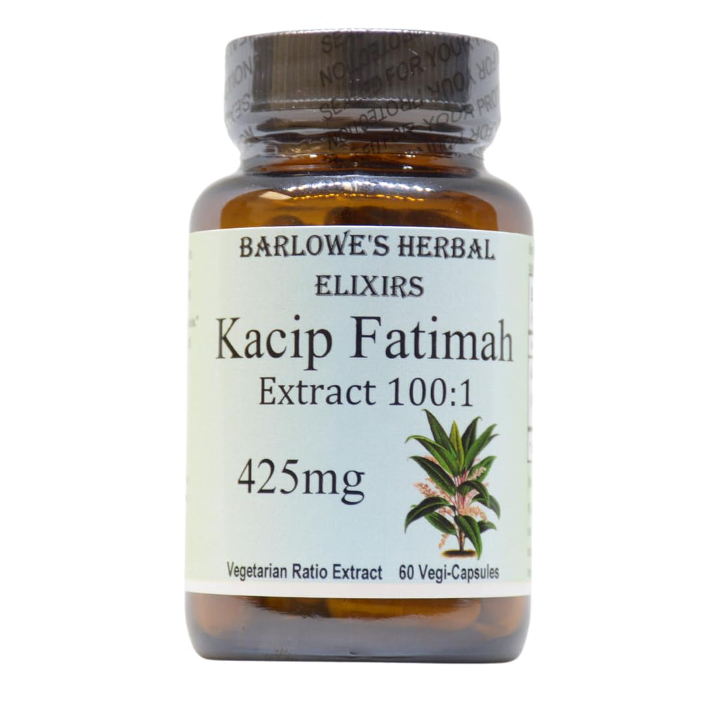Kacip Fatimah 100:1 Extract | Labisia Pumila | Herbal Supplement for Women's Wellness | 425mg Per Capsule | 60 Vegan Capsules | Stearate-Free | Packaged in Glass