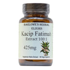 Kacip Fatimah 100:1 Extract | Labisia Pumila | Herbal Supplement for Women's Wellness | 425mg Per Capsule | 60 Vegan Capsules | Stearate-Free | Packaged in Glass