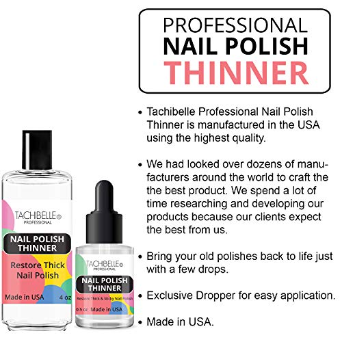 Tachibelle Nail Polish Thinner - Bring your old polishes back to life (Refill Size Kit)
