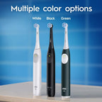 Oral-B iO Series 2 Rechargeable Electric Powered Toothbrush, Night Black with 1 Gentle Care Brush Head - Automatic Pressure Sensor to Protect Gums - 3 Modes - 2 Min Timer