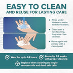 Epi-Derm Epi-Tab Circles Silicone Scar Sheets – Professional-Grade, Washable & Reusable Silicone Patches for Small Hypertrophic & Keloid Scars from Trauma, Liposuction & More - Natural, 6-Pack