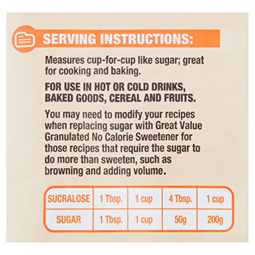 Sweetener with Sucralose, 19.4 Oz,Tastes Like Sugar, Great for Baking! Zero Calorie Sweetener (Pack of 1)