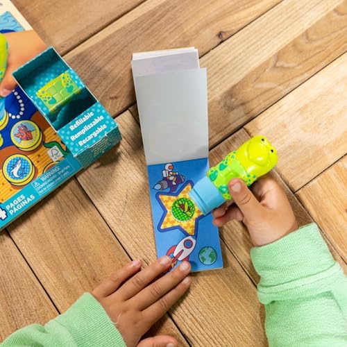 Melissa & Doug Sticker Wow!™ Sea Turtle Bundle: 24-Page Activity Book, Refillable Sticker Stamper, Mini Pad, 500 Stickers, Arts and Crafts for Kids Ages 3+