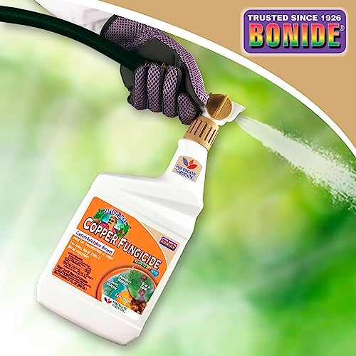 Bonide Captain Jack's Copper Fungicide, 32 oz Ready-to-Spray Disease Control Solution for Organic Gardening, Controls Leaf Curl